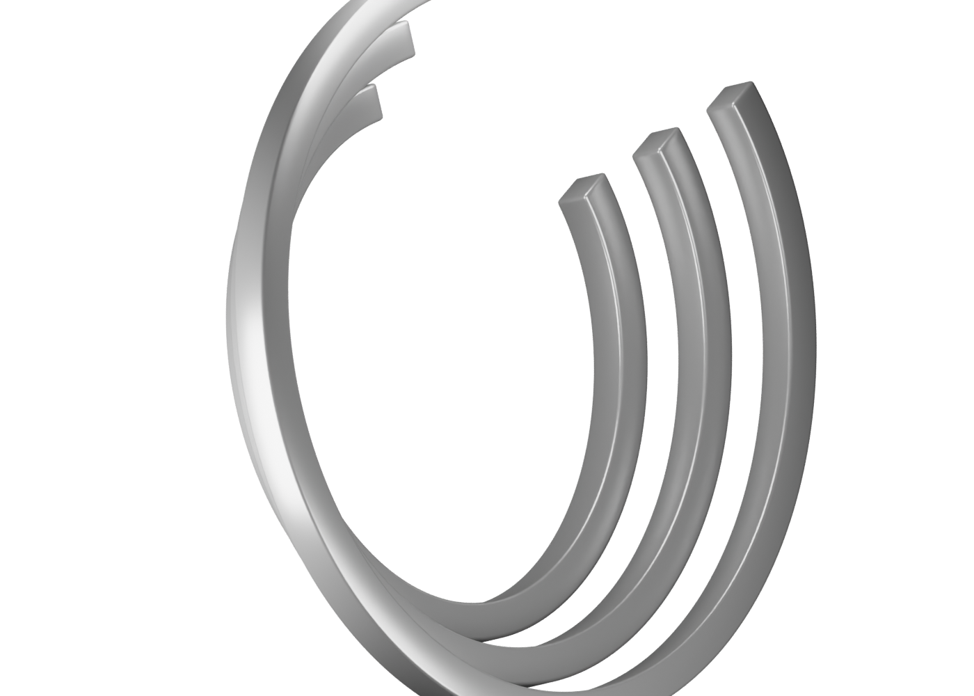 Footer ribbon sculpture